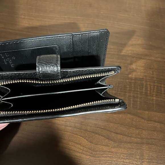 Kate Spade Black Textured Leather Wallet - Picture 4 of 5